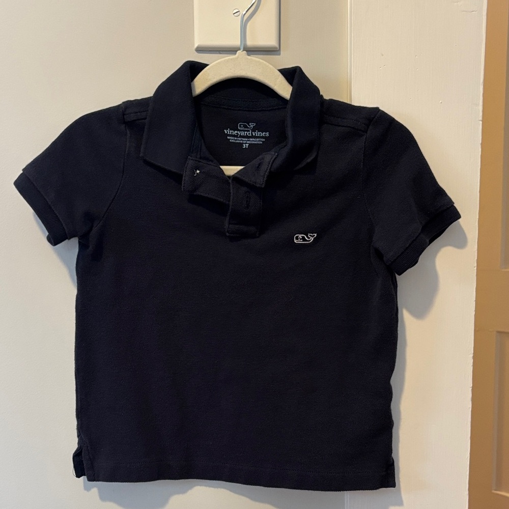 Vineyard Vines Kids Dark Blue Polo